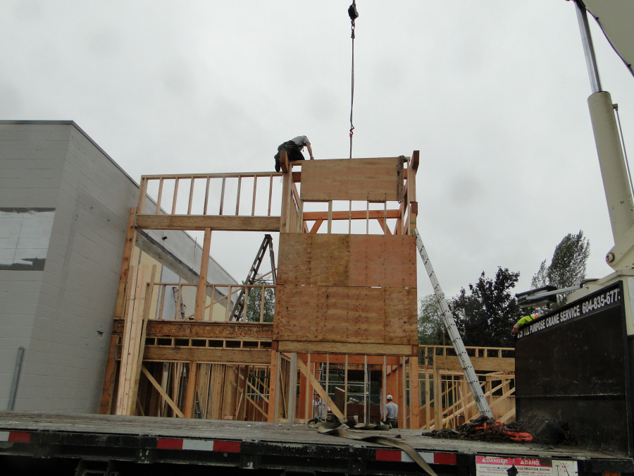 Panelized exterior wall construction