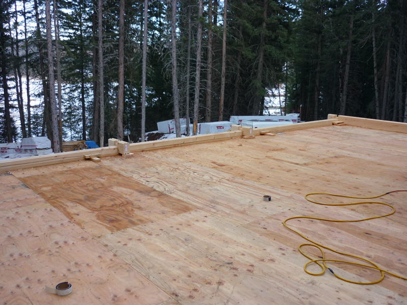 Calgary Log Home Project- Tamlin Homes-subfloor
