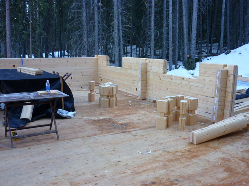Calgary Log Home Project- Tamlin Homes-doorway