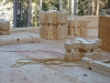Calgary Log Home Project- Tamlin Homes-logs are numbered
