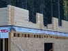 Calgary Log Home Project- Tamlin Homes-pre-cut window openings