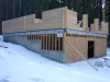 Calgary Log Home Project- Tamlin Homes-walkout basement