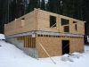 Calgary Log Home Project- Tamlin Homes-front view