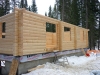 Calgary Log Home Project- Tamlin Homes-logs done
