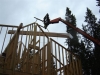 Calgary Log Home Project- Tamlin Homes-laying-in-the-beams