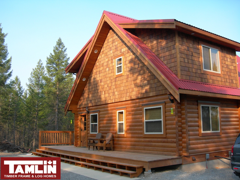 Tamlin Log Home Packages- Finished Projects-front-side