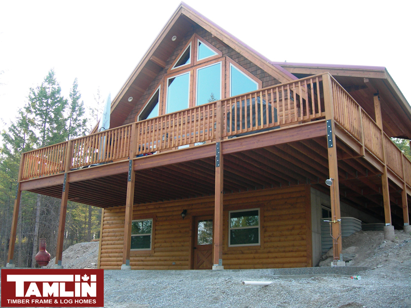 Tamlin Log Home Packages- Finished Projects-morrison-back