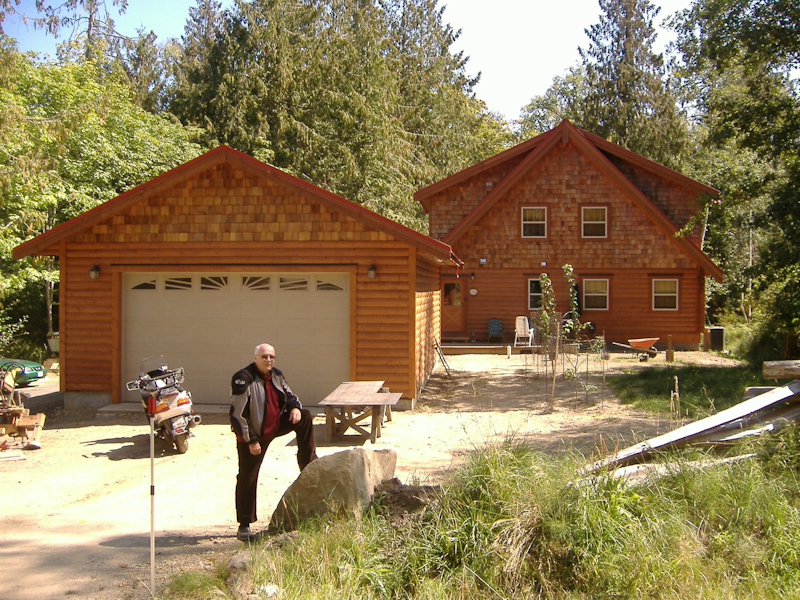 Tamlin Log Home Packages- Finished Projects-saltspring