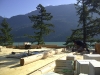 Tamlin Log Cabin Packages-Harrison Lake BC Project-laying_logs-a