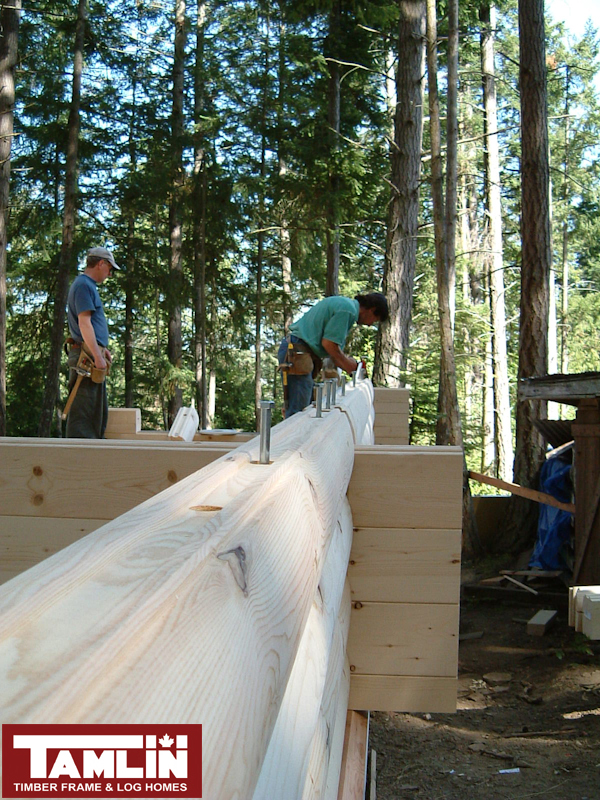 Tamlin Log Home Packages- Mayne Island BC Project