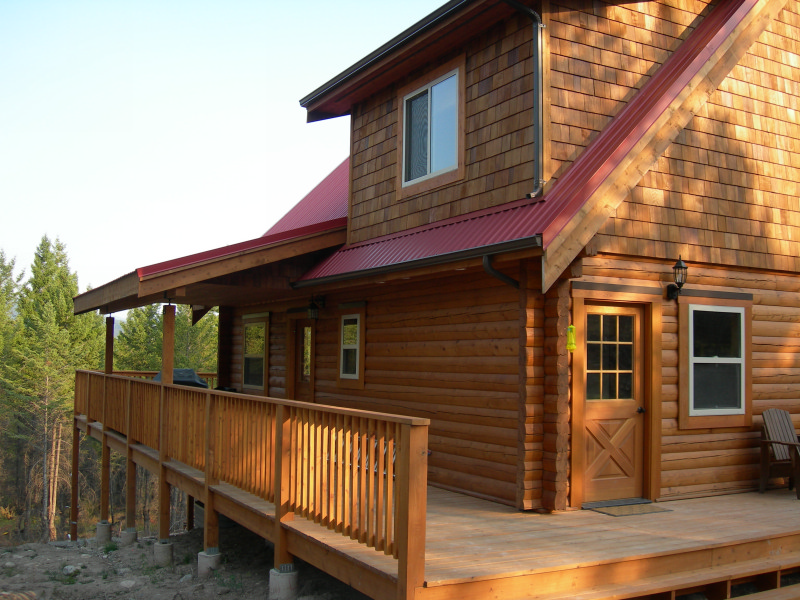 Tamlin Export Log Home Kits- Montana USA Project-side view
