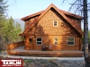 Tamlin Export Log Home Kits- Montana USA Project- front-of-house