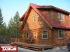 Tamlin Export Log Home Kits- Montana USA Project- front-side
