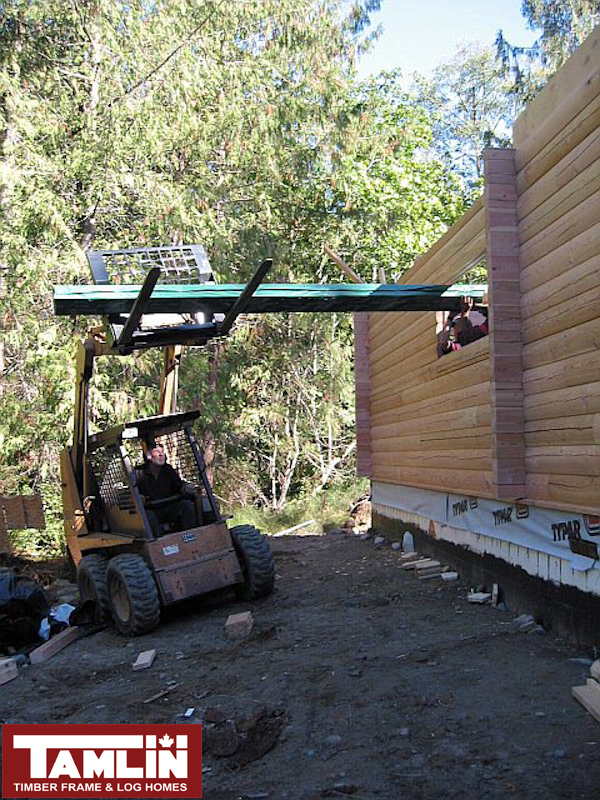 Tamlin Cedar Log Home Packages- Saltspring Island BC Project