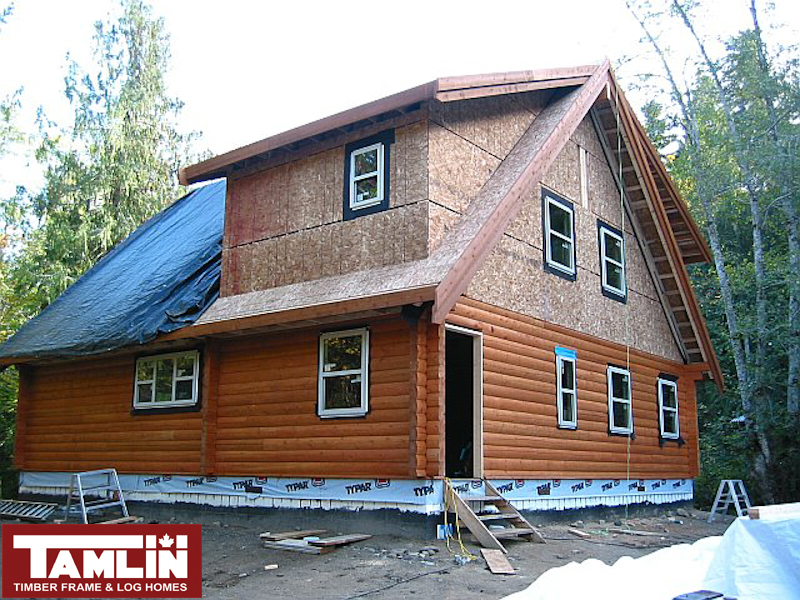 Tamlin Cedar Log Home Packages- Saltspring Island BC Project