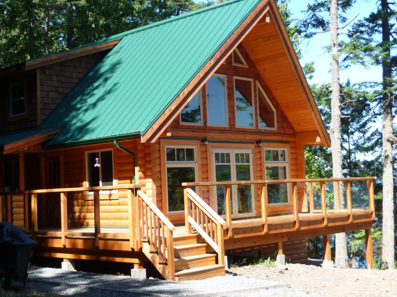 Tamlin Log Cabin Kits- Saturna Island BC Project